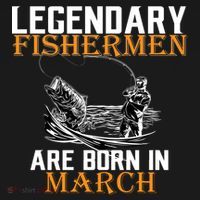 Legendary Fishermen Are Born In March Ornament thumb 1