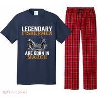 Legendary Fishermen Are Born In March Pajama Set thumb 0