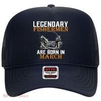 Legendary Fishermen Are Born In March Hat thumb 0