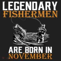 Legendary Fishermen Are Born In November  Hat thumb 2