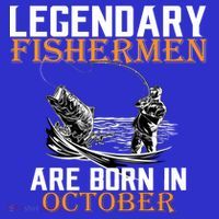 Legendary Fishermen Are Born In October Hoodie thumb 7