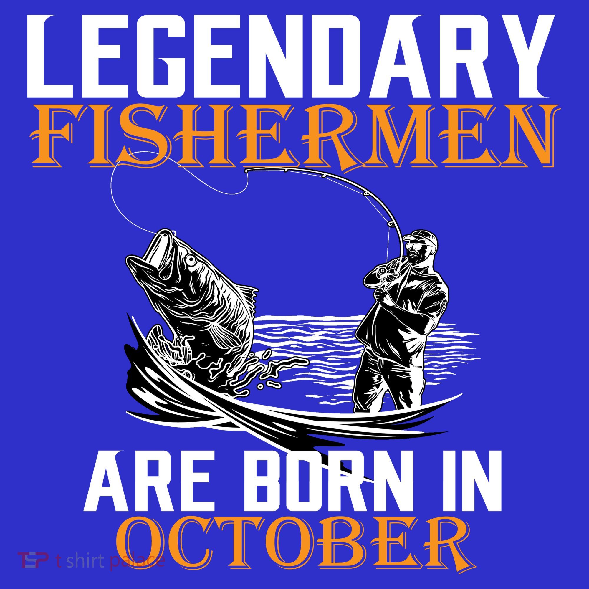 Legendary Fishermen Are Born In October Coaster