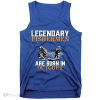 Legendary Fishermen Are Born In October Tank Top thumb 0