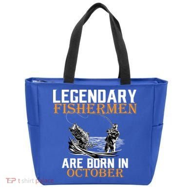 Legendary Fishermen Are Born In October Tote Bag