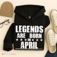 Legends Are Born In April Birthday Hoodie thumb 4