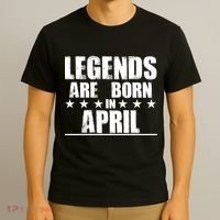 Legends Are Born In April Birthday T-Shirt thumb 3