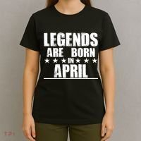 Legends Are Born In April Birthday T-Shirt thumb 4