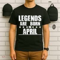 Legends Are Born In April Birthday T-Shirt thumb 6