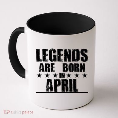 Legends Are Born In April Birthday Coffee Mug