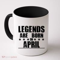 Legends Are Born In April Birthday Coffee Mug thumb 0