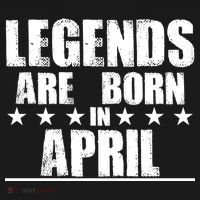 Legends Are Born In April Birthday Ornament thumb 1