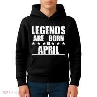 Legends Are Born In April Birthday Kids Hoodie thumb 4