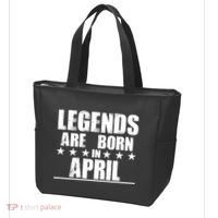 Legends Are Born In April Birthday Bag thumb 3