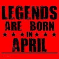 Legends Are Born In April Birthday Santa Hat thumb 1