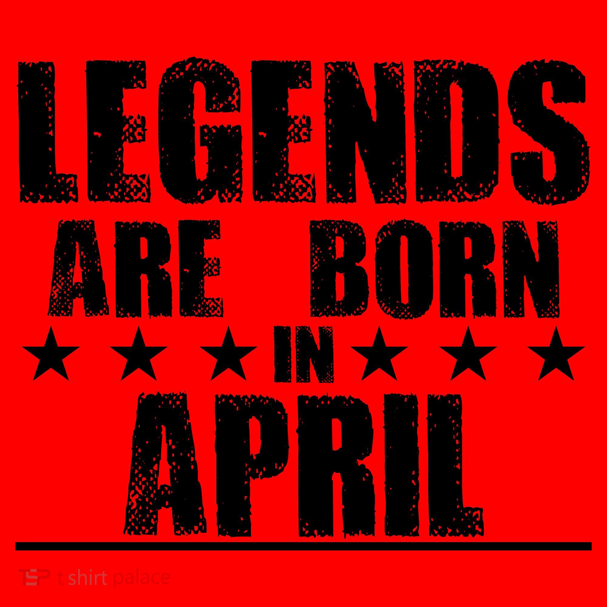 Legends Are Born In April Birthday Santa Hat