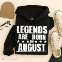 Legends Are Born In August Birthday Hoodie thumb 4