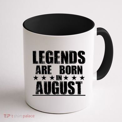 Legends Are Born In August Birthday Coffee Mug back