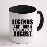 Legends Are Born In August Birthday Coffee Mug thumb 1