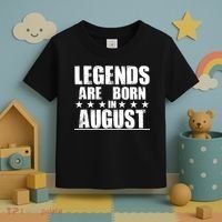 Legends Are Born In August Birthday Toddler T-Shirt thumb 3