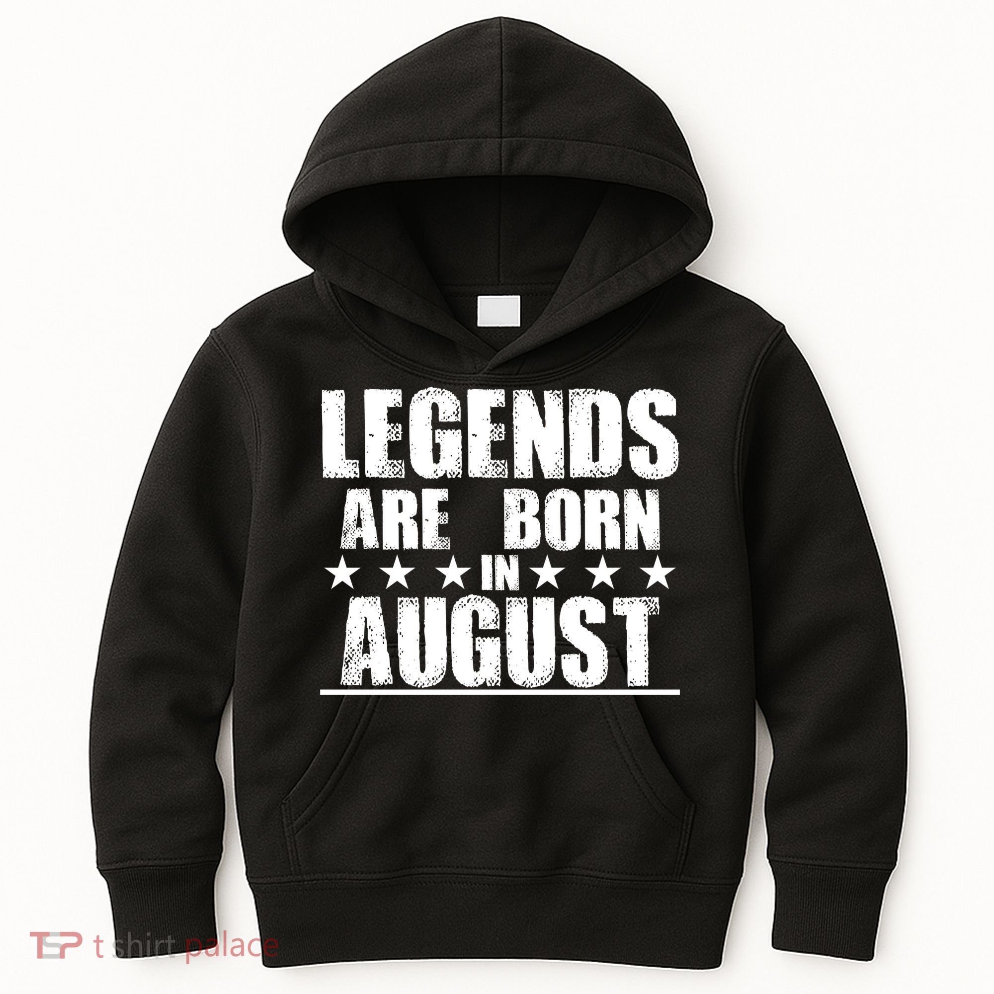 Legends Are Born In August Birthday Kids Hoodie