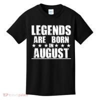 Legends Are Born In August Birthday Kids T-Shirt thumb 0
