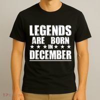 Legends Are Born In December Birthday T-Shirt thumb 3