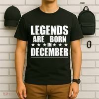 Legends Are Born In December Birthday T-Shirt thumb 6