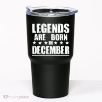 Legends Are Born In December Birthday Tumbler thumb 0