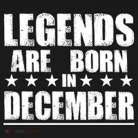 Legends Are Born In December Birthday Ornament thumb 1
