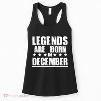 Legends Are Born In December Birthday Women's Tank Top thumb 0