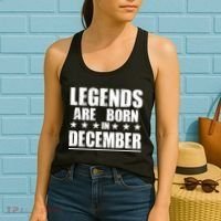 Legends Are Born In December Birthday Women's Tank Top thumb 2