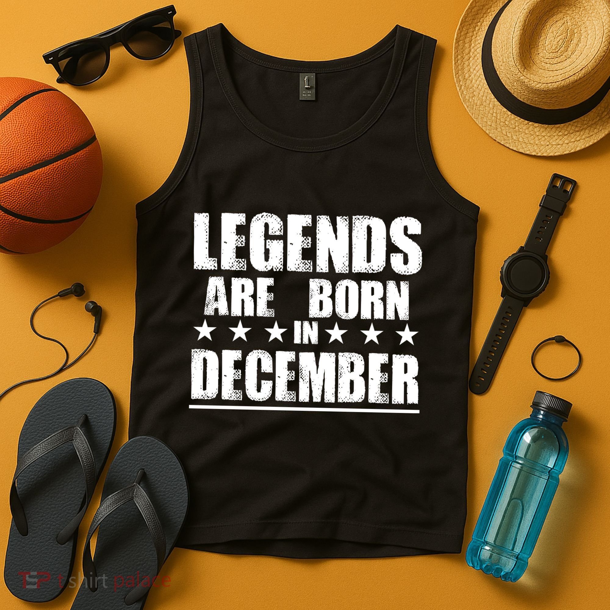 Legends Are Born In December Birthday Tank Top