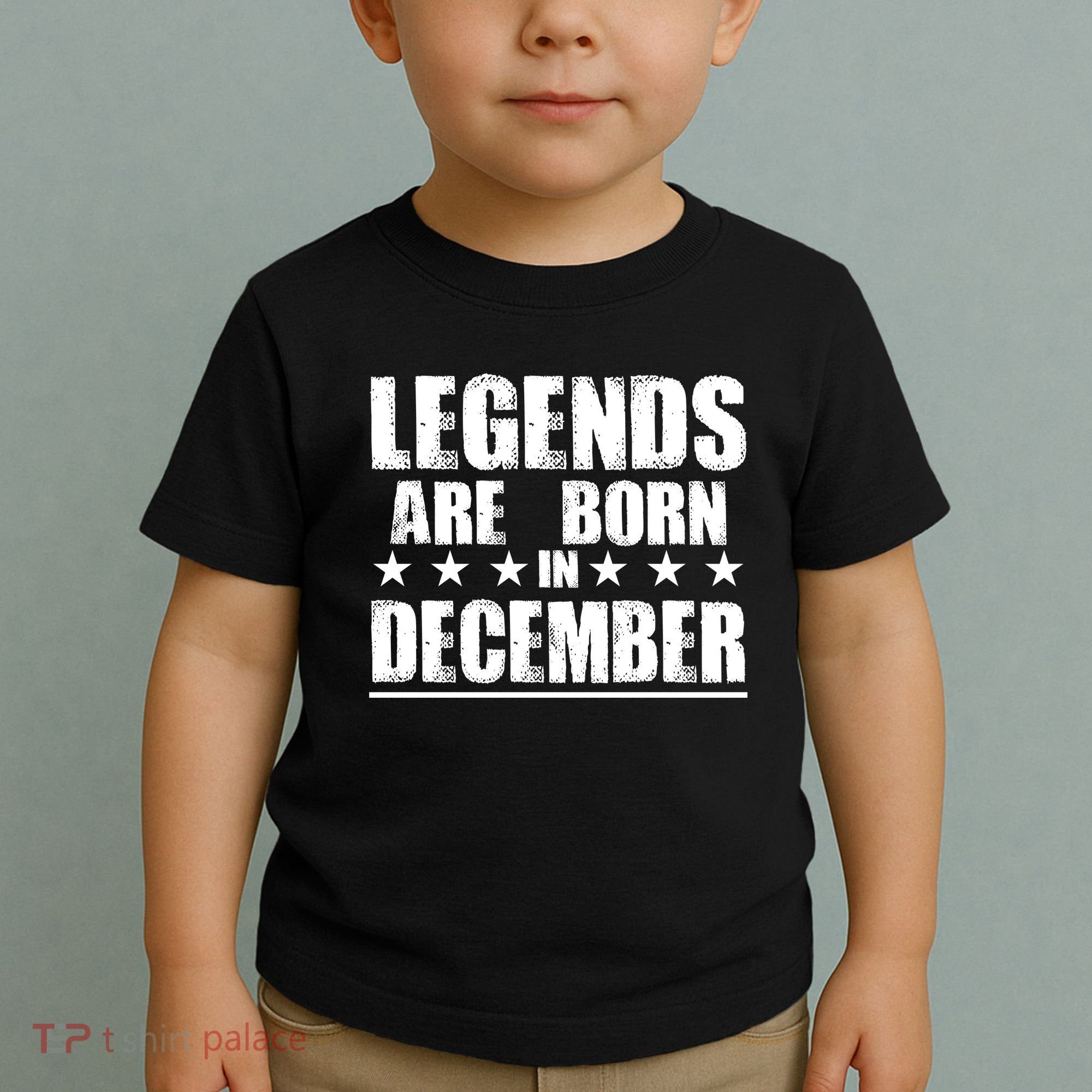 Legends Are Born In December Birthday Toddler T-Shirt