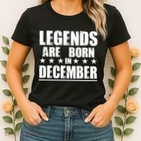 Legends Are Born In December Birthday Women's T-Shirt thumb 2