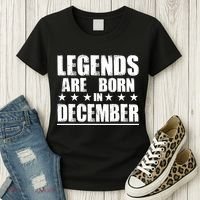 Legends Are Born In December Birthday Women's T-Shirt thumb 3
