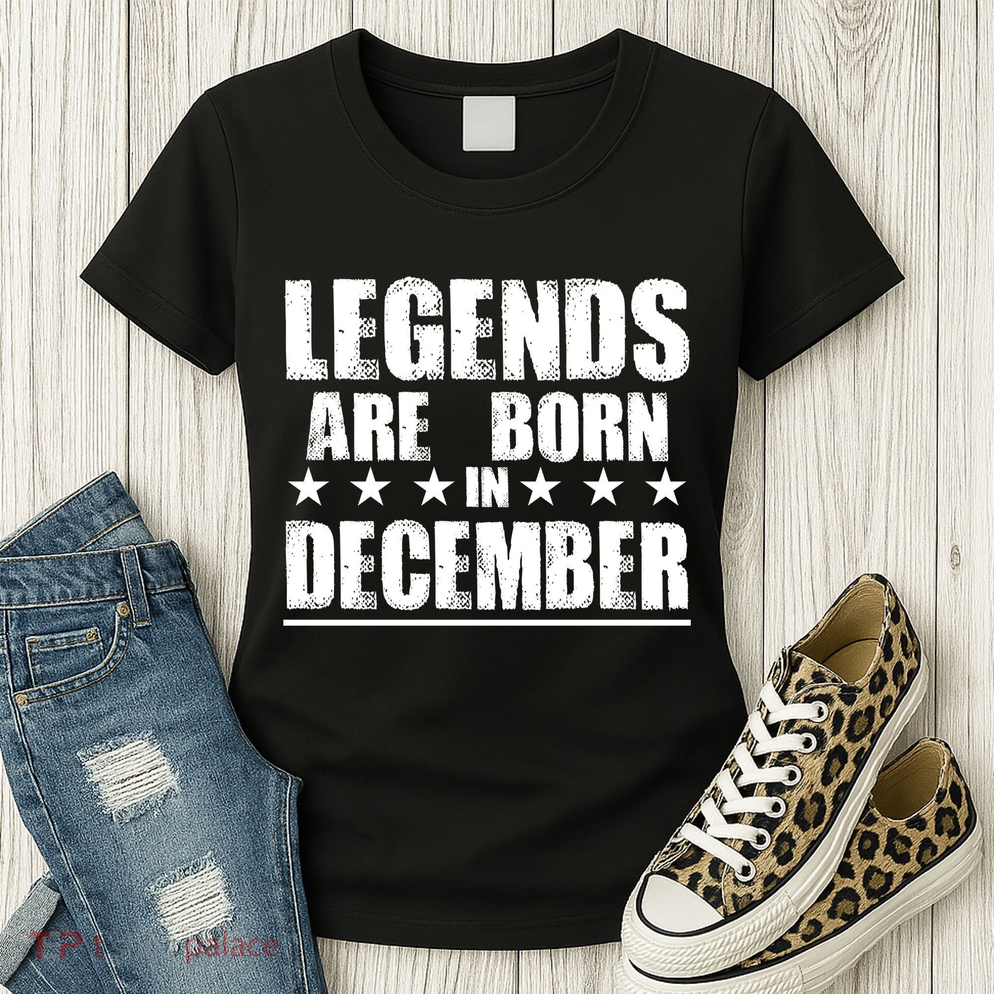 Legends Are Born In December Birthday Women's T-Shirt