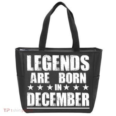 Legends Are Born In December Birthday Bag