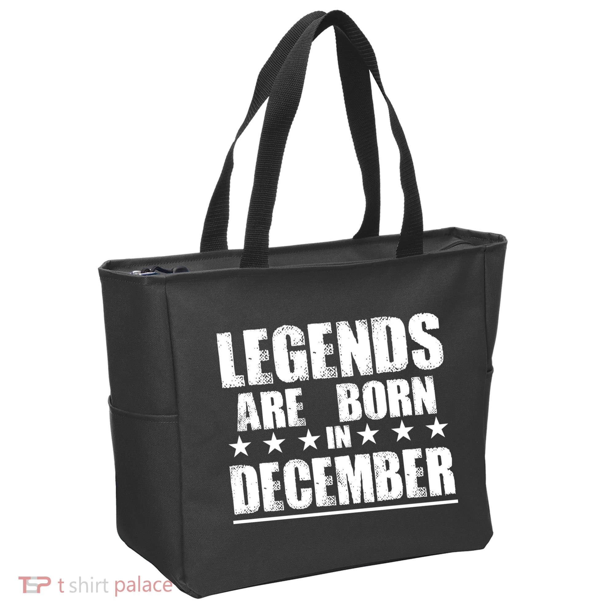 Legends Are Born In December Birthday Tote Bag