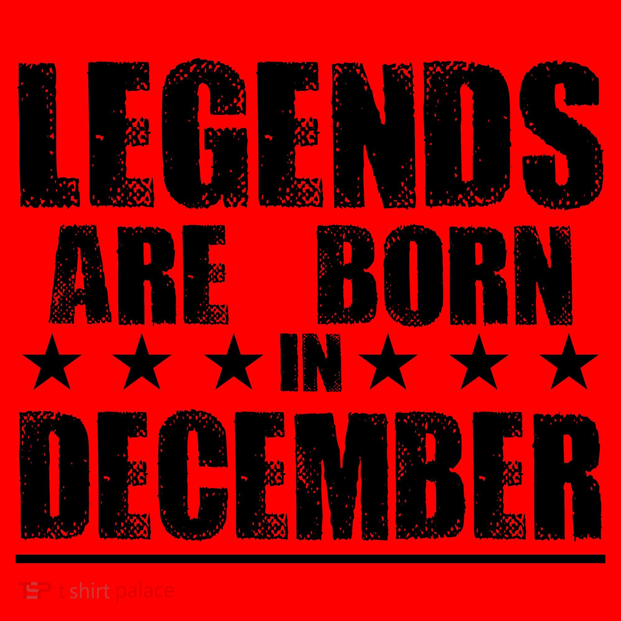 Legends Are Born In December Birthday Santa Hat