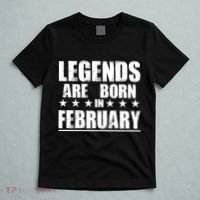 Legends Are Born In February Birthday T-Shirt thumb 5