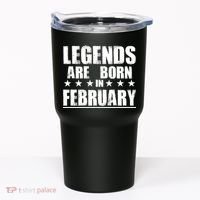 Legends Are Born In February Birthday Tumbler thumb 0