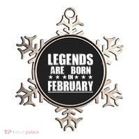 Legends Are Born In February Birthday Ornament thumb 0