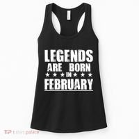 Legends Are Born In February Birthday Women's Tank Top thumb 0