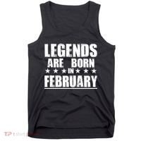 Legends Are Born In February Birthday Tank Top thumb 0