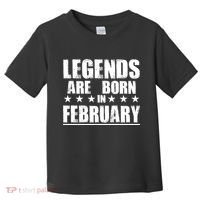 Legends Are Born In February Birthday Toddler T-Shirt thumb 0