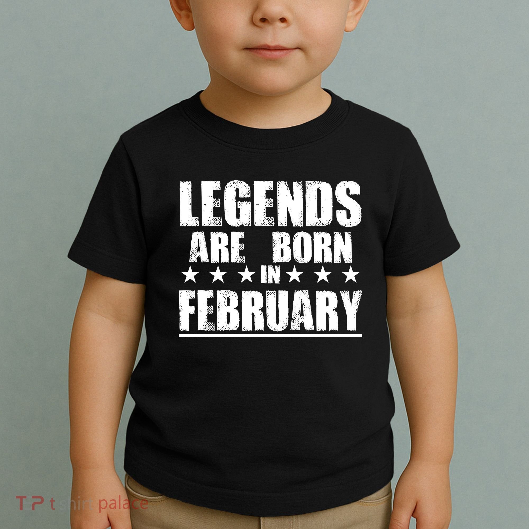 Legends Are Born In February Birthday Toddler T-Shirt