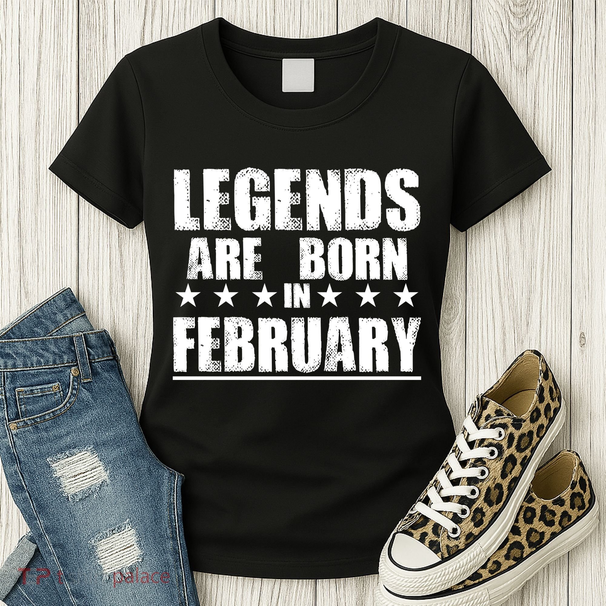 Legends Are Born In February Birthday Women's T-Shirt