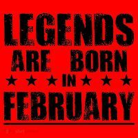 Legends Are Born In February Birthday Santa Hat thumb 1