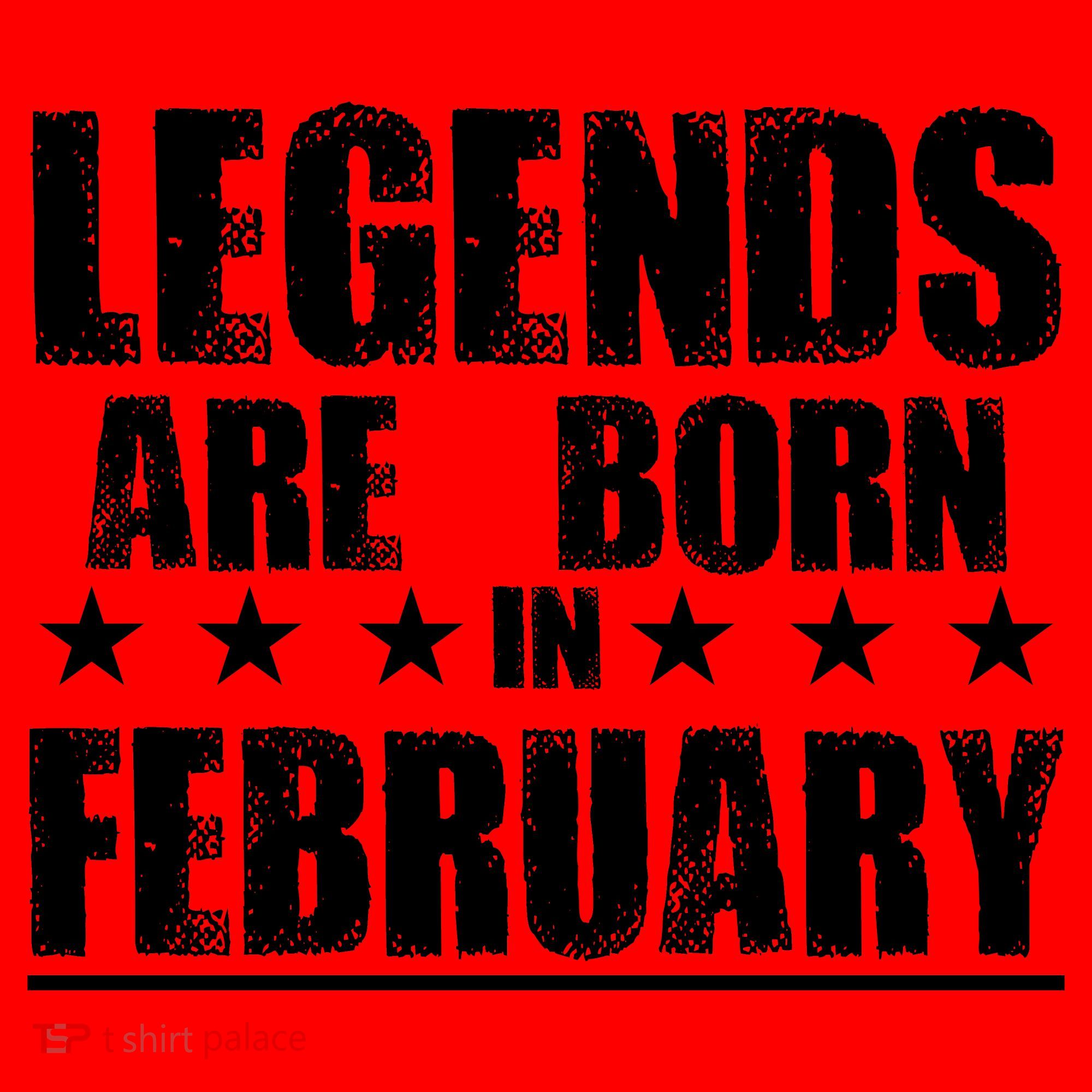 Legends Are Born In February Birthday Santa Hat