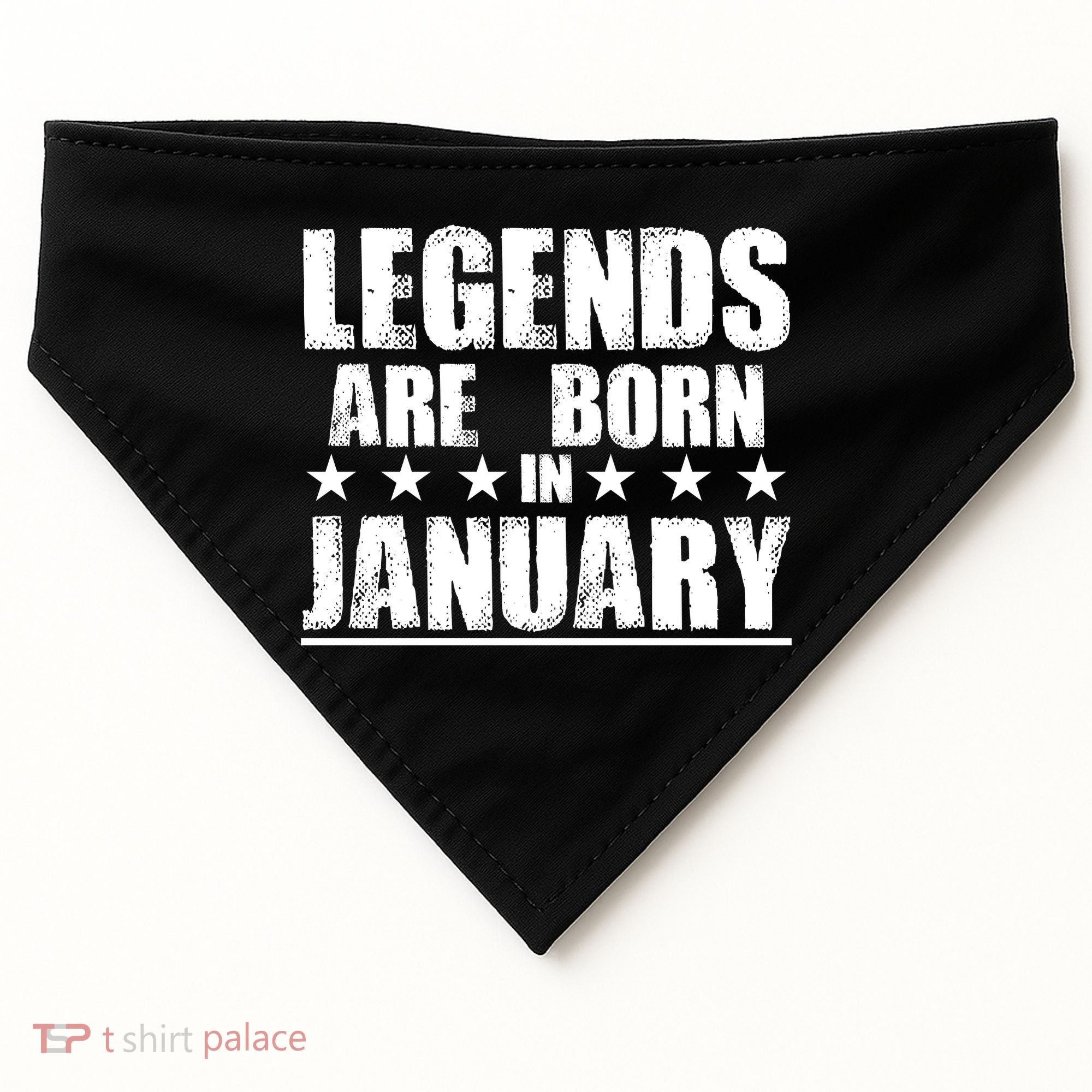 Legends Are Born In January Birthday USA-Made Doggie Bandana